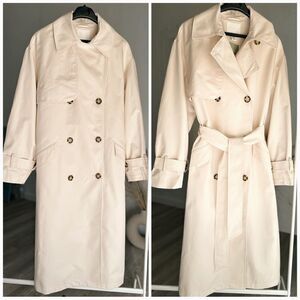 H&M Cream Trench Coat New